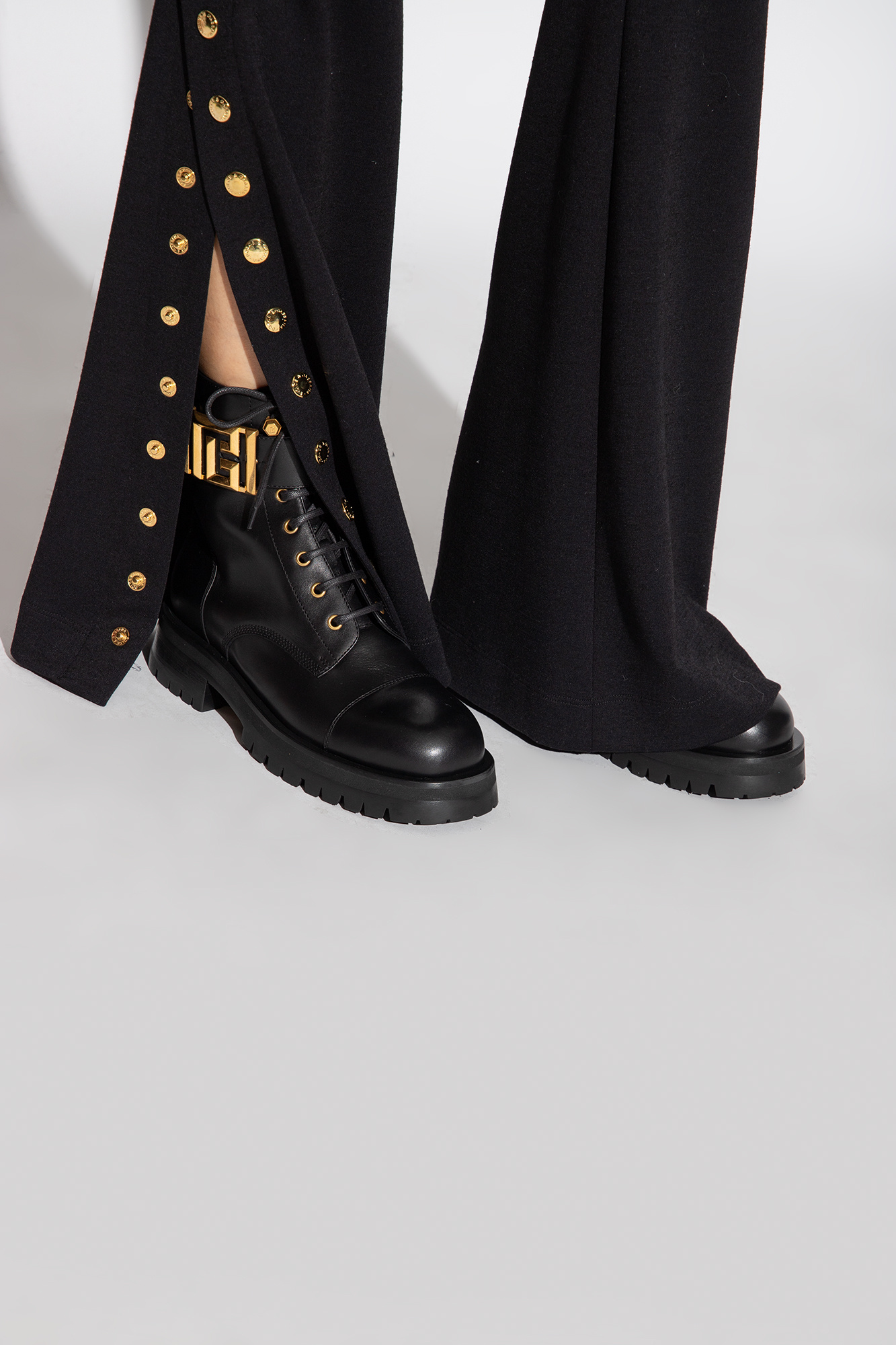 Balmain lace clearance up boots